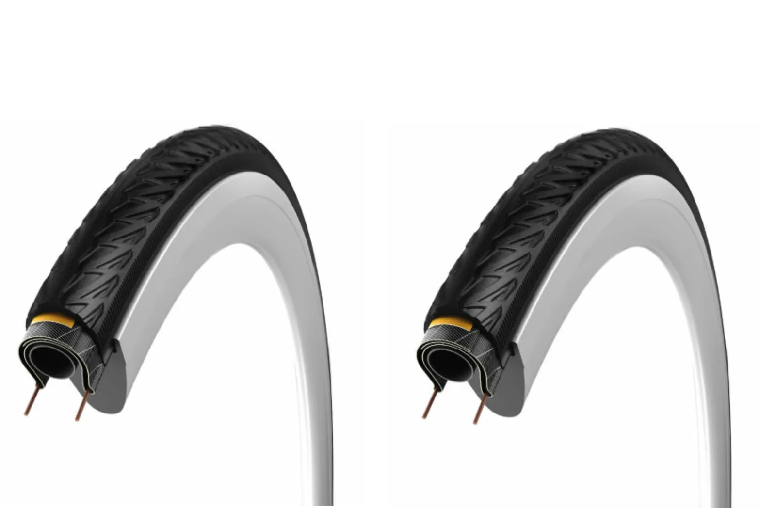 Vittoria Journalier Trail 700 x 35c All Weather Hybrid Tyres With Schwalbe Tubes