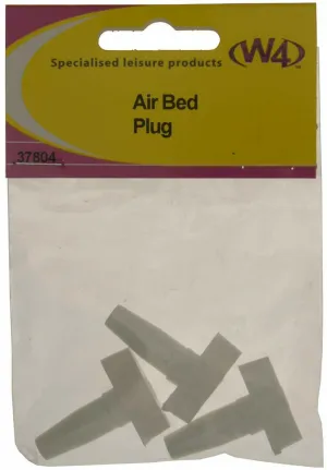 W4 Genuine Plastic Camping Air Bed Plug Bung Stops Caps - Pack Of 3 - 37804
