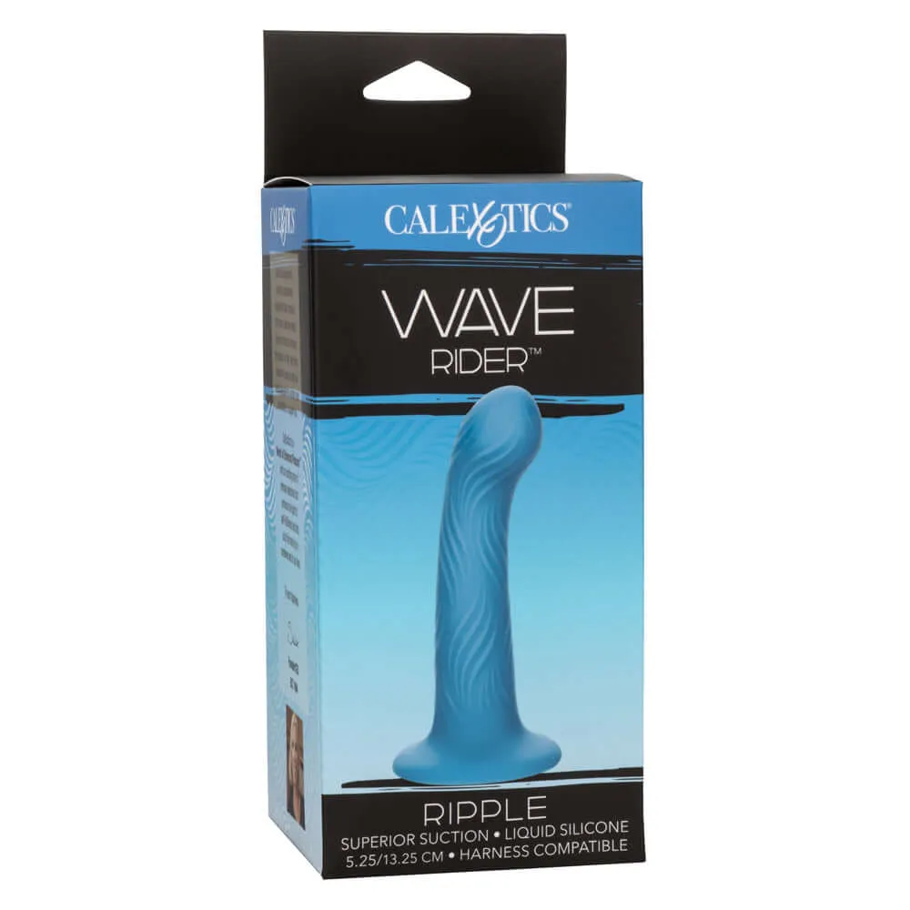 Wave Rider Ripple Dildo - Blue