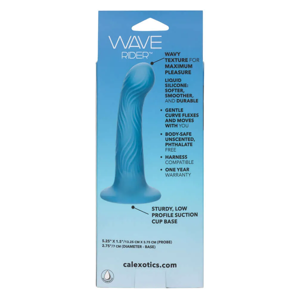 Wave Rider Ripple Dildo - Blue
