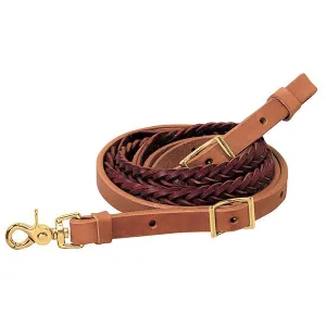 Weaver Leather Harness and Latigo Leather 5-Plait Roper Rein, 3/4" x 8'