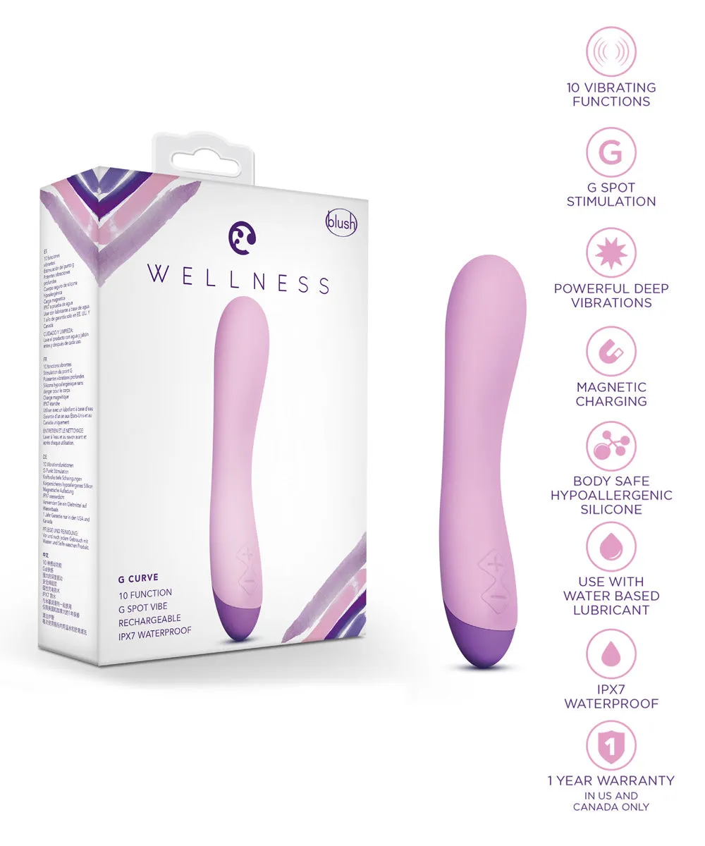 Wellness G Curve Rumbly Waterproof Silicone G-Spot Vibrator