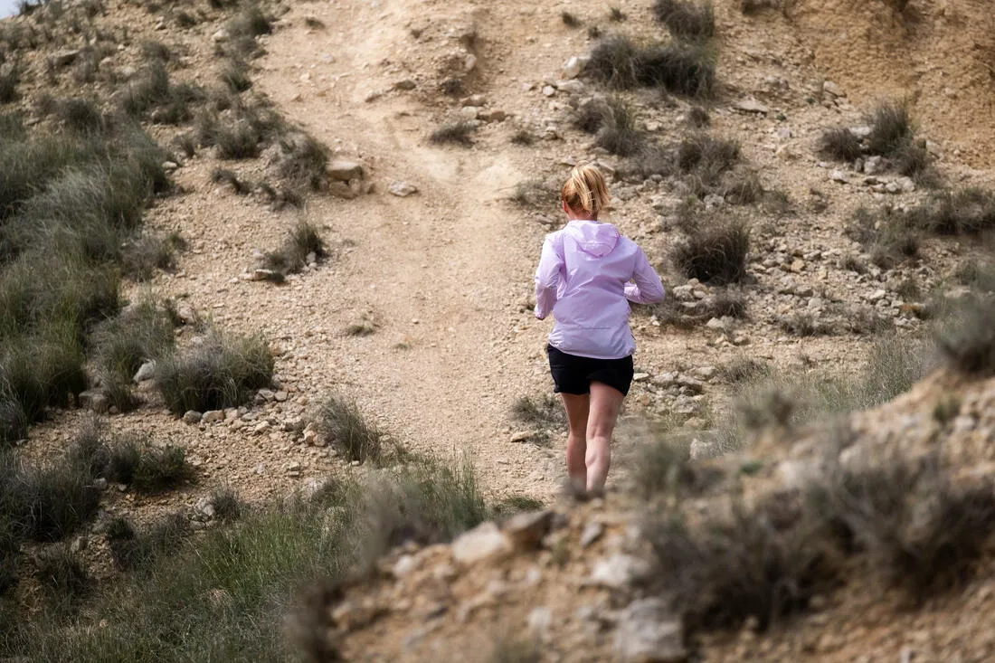 Women's Running & Trail Running Windproof Jacket - KIPRUN Run 900 Wind - Lilac