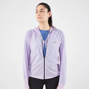 Women's Running & Trail Running Windproof Jacket - KIPRUN Run 900 Wind - Lilac