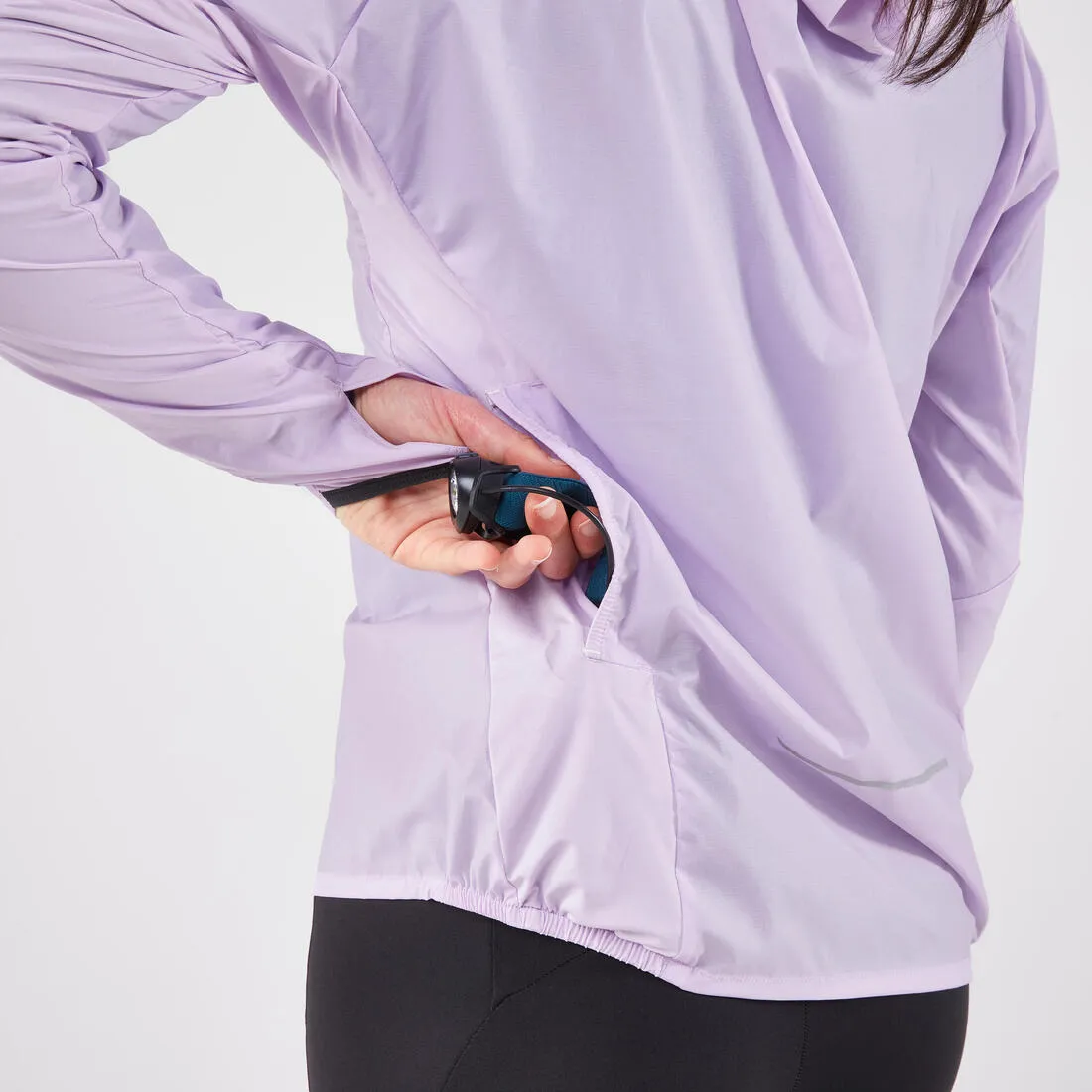 Women's Running & Trail Running Windproof Jacket - KIPRUN Run 900 Wind - Lilac