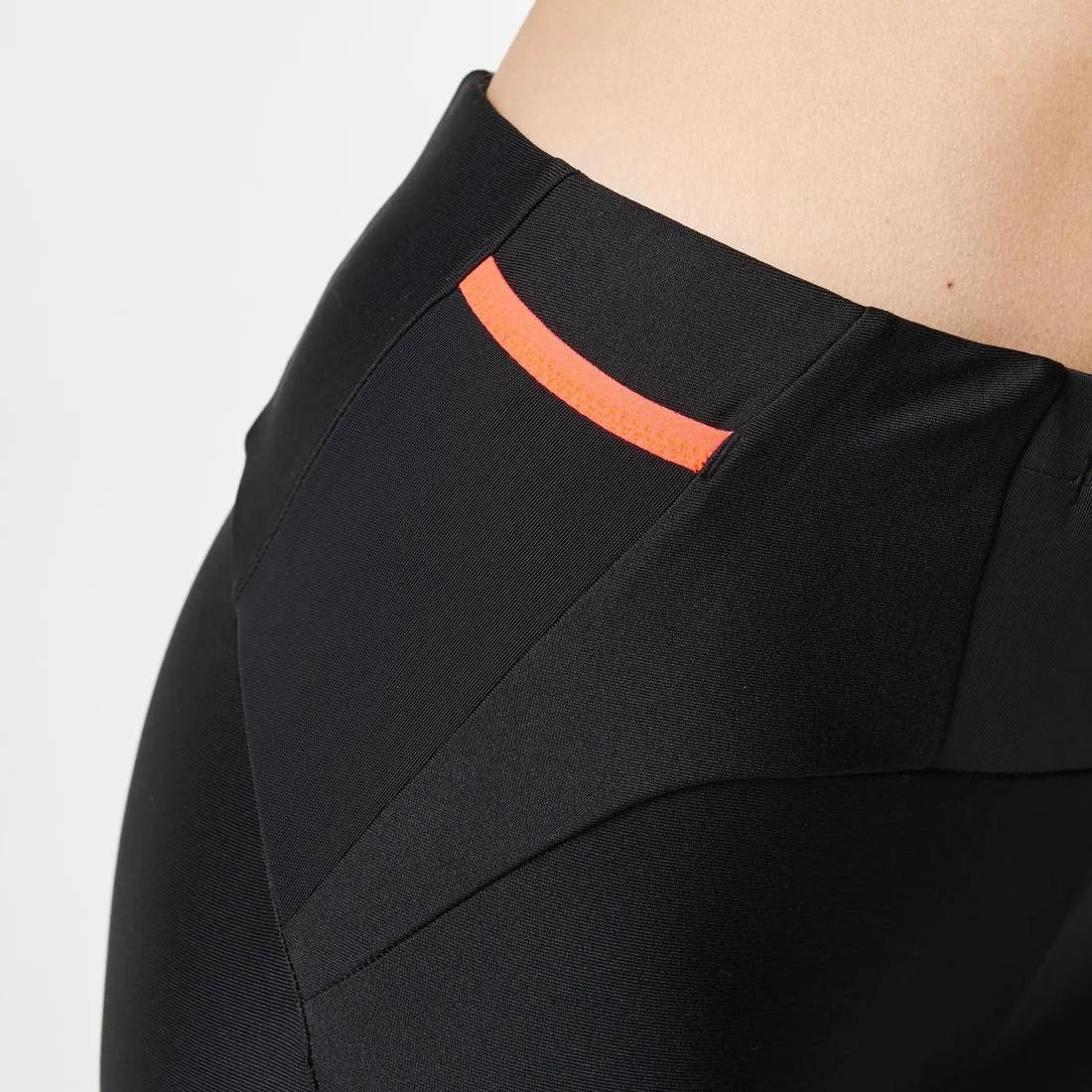 WOMEN'S TRAIL RUNNING TIGHTS - BLACK/GREY/FLOWERS