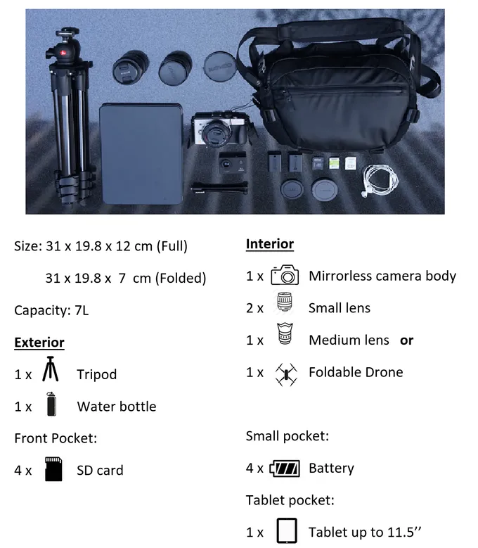 X-Pac Pro Camera Sling Bag 7L