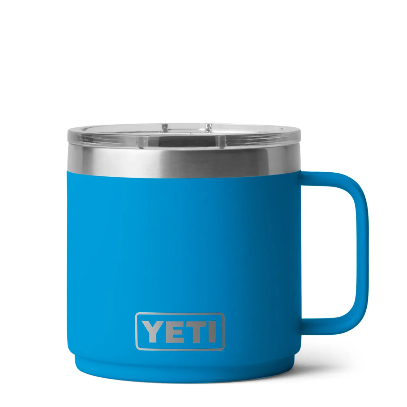 YETI Rambler 14oz Stackable Mug Big Wave Blue