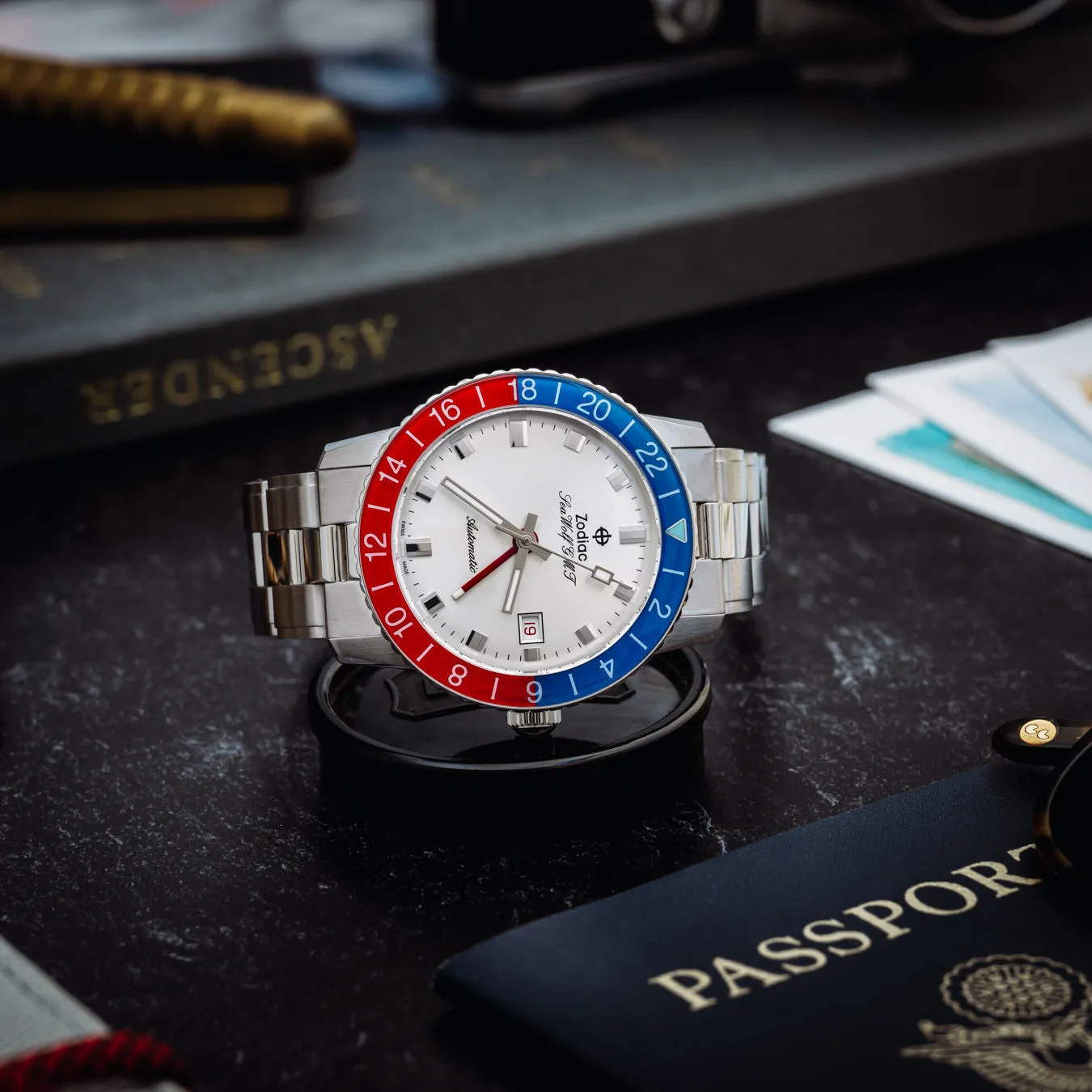 Zodiac Sea Wolf GMT 'Crystal' Topper Edition ZO9408