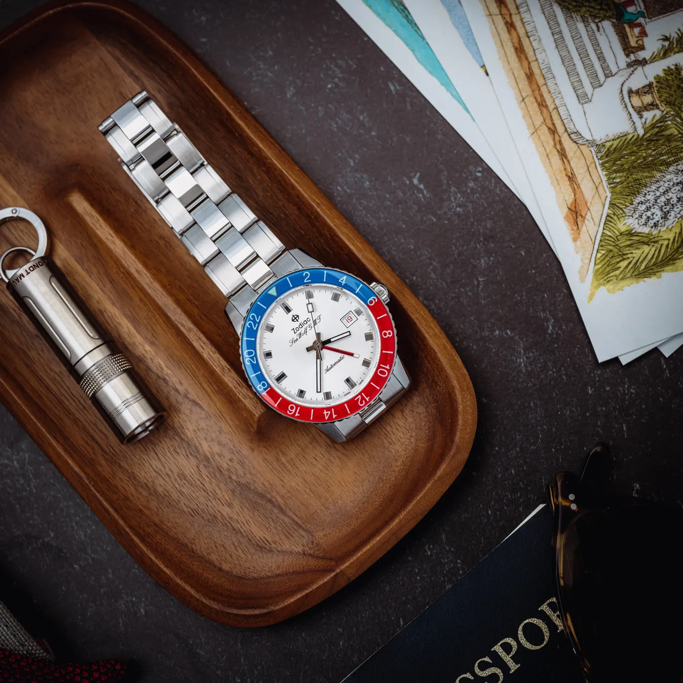 Zodiac Sea Wolf GMT 'Crystal' Topper Edition ZO9408